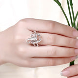 Sterling Silver Plated Fashion Ring Women Scorpion B383