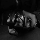 Stainless Steel  Antique Gothic Biker Tribal Ring Black Men's Unisex Snake B187