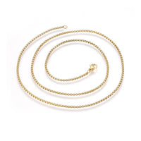 Stainless Steel Rolo Chain Necklaces Lobster Gold Silver 23.5"  60cm Z546