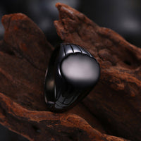 Stainless Steel Yellow Gold Platinum Black Gunmetal Plated Mens Plain Band Ring B554