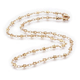 Stainless Steel Necklace Lobster Ion Plating  IP Star 17.3"~17.7" 44~45cm Z645