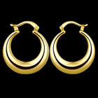 Rose Gold Latch Back Hoop Bali Earrings L125