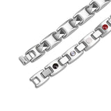 Stainless Steel Panther Chain Watch Bracelet Watch Clasp Silver Color 8.2" A141