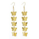 Dangle Earrings Pendant Stainless Steel Earring Hooks Butterfly Gold Silver Z301