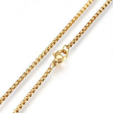 Stainless Steel Rolo Chain Necklaces Lobster Gold Silver 23.5"  60cm Z546