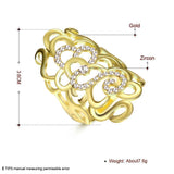 Rose Gold Plated Cocktail Ring For Women B297