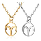 Stainless Steel Pendant Necklace Lobster Zodiac Sign Gold Silver 16.3" 2mm Z578