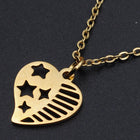Stainless Steel Pendant Necklace Lobster Heart Silver 15.74" 40cm 1.5mm Z591