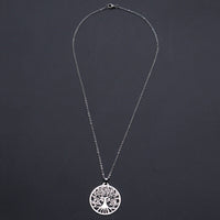 Stainless Steel Pendant Necklace Lobster Clasp Tree Silver Gold 17.71" 1.5mm P87