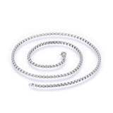 304 Stainless Steel Box Chain Necklaces Lobster Claw Gold Silver 17.7" 2mm Z455