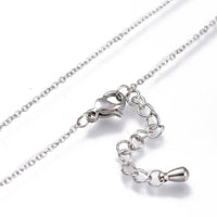 Stainless Steel Butterfly Lariat Necklaces Lobster 16-7/8 inches 43cm Z503