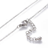Stainless Steel Butterfly Lariat Necklaces Lobster 16-7/8 inches 43cm Z503