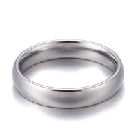 Stainless Steel Plain Band Rings Gold Size 5-12 Silver Gold Purple 4mm Z734