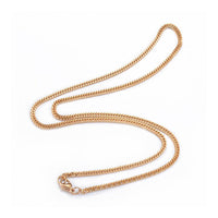 Stainless Steel Chain Necklaces Lobster Gold 19.7inches 50cm 2.5mm Z569