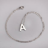 Stainless Steel Women's Unisex 18 Inch Necklace Pendant Letter Lobster Clasp S3