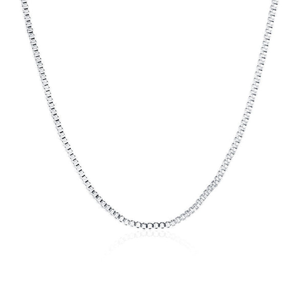 Sterling Silver Plated Necklace Chain Lobster Clasp B363