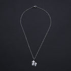 Stainless Steel Pendant Necklace Lobster Tag Sister Silver Gold 15.7" 1.5mm P56