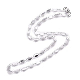 Stainless Steel Chain Necklaces Lobster Horse Eye Gold 16.61 inches 42.2cm Z554