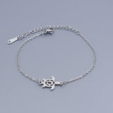 201 Stainless Steel Link Bracelet Lobster Turtle Silver Gold Adjustable P254