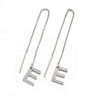 Stainless Steel Stud Earrings Earrings Ear Threads Alphabet Initial Letter Z314