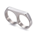 Mens 304 Stainless Steel Double Knuckle Rings Black Gold Silver Size 7-12 Z722