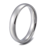 Stainless Steel Plain Band Rings Gold Size 5-12 Silver Gold Purple 4mm Z734