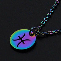 Stainless Steel Pendant Necklace Lobster Zodiac Sign Aries Adjustable 1.5mm P69