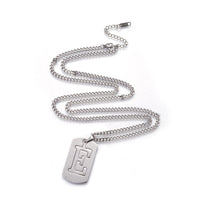 Stainless Steel Initial Pendant Necklace Lobster Chain Alphabet Letter 27" A385