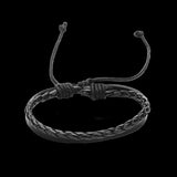 Leather Bracelet Adjustable Size 9MM Lace up  L471