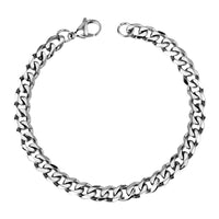 316L Stainless Steel Men's Unisex Bracelet  8.5 Inch  Lobster Clasp Y18