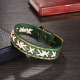 Leather Bracelet Handmade 9 Inches 14MM Belt Buckle  L478