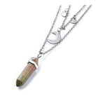 Malachite Bullet Pendant Necklace 316 Stainless Steel Lobster Clasp 16" Z509