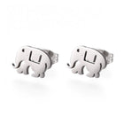 Stainless Steel Stud Earrings Earring Backs Elephant 6.5x10mm Pin: 0.7mm A175