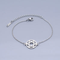 Stainless Steel Bracelet for Jewish Lobster Star of David Silver Ajustable Z211