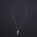 Stainless Steel Pendant Necklace Lobster Sea Horse Silver Gold 15.7" 1.8mm P64