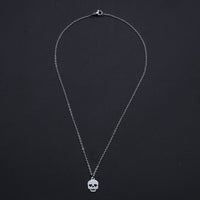 For Halloween Stainless Steel Pendant Necklace Lobster Skull Silver 16" Z600
