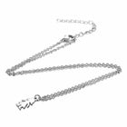 304 Stainless Steel Pendant Necklace Girl Stainless Steel Color 16" 1mm A400
