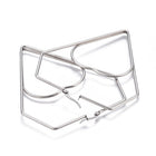 201 Stainless Steel Hoop Earrings Heart Stainless Steel Color 1.7" to 3.4" P541