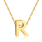 Stainless Steel Women's Unisex 18 Inch Necklace Pendant Letter Lobster Clasp S3