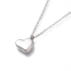 Stainless Steel Heart Pendants Necklaces Lobster 16.5" 42cm Z504