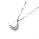 Stainless Steel Heart Pendants Necklaces Lobster 16.5" 42cm Z504