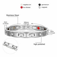 Stainless Steel Watch  Bracelet Stainless Steel Color 7.8"  A122