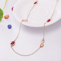 Yellow Gold Plated Necklace Chain AAA Zirconia Lobster Clasp B388