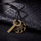 Genuine Leather Necklace Pendant  Adjustable Size Slide Clasp B469