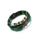 Leather Bracelet 8.5 Inches 14MM Push Button L440