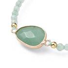 Adjustable Natural Labradorite Braided Bead Bracelets Brass Findings P509