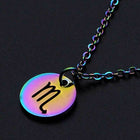 Stainless Steel Pendant Necklace Lobster Zodiac Sign Aries Adjustable 1.5mm P69