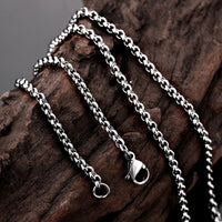 Stainless Steel Necklace Chain Rolo Box Chain 18-20 Inches 2MM Lobster B197