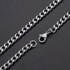 304 Stainless Steel Curb Twisted Chain Necklace Lobster Gold 18-26" 3.5mm  A420