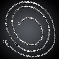 Stainless Steel Necklace Chain Box Chain 20-24 Inches 2.3MM Lobster Clasp B200
